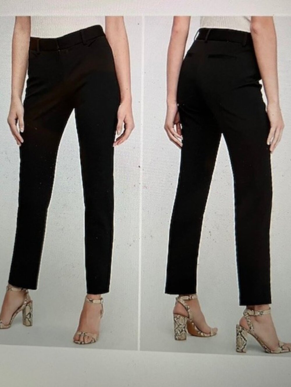 NWOT EXPRESS Columnist Black Ankle Dress Pants Size 0P